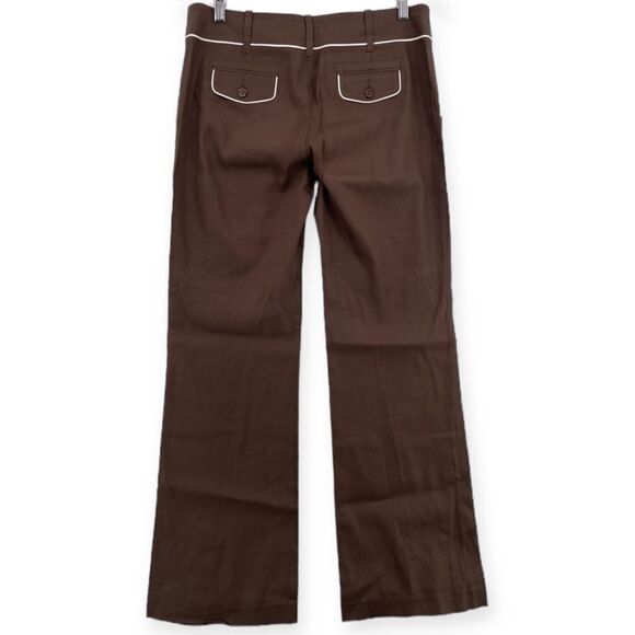 ~Vintage Bebe Women's Linen Straight Leg Pants 8 - Picture 2 of 8